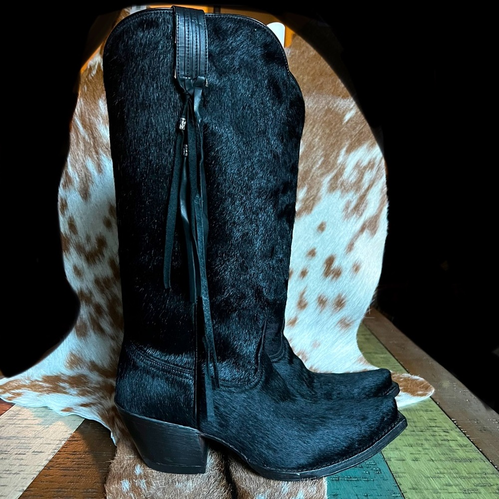 Tony Lama Nyoka Hair on Hide boots